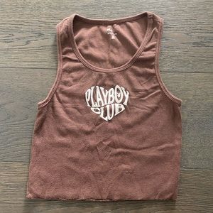 Playboy Cropped Tank Top